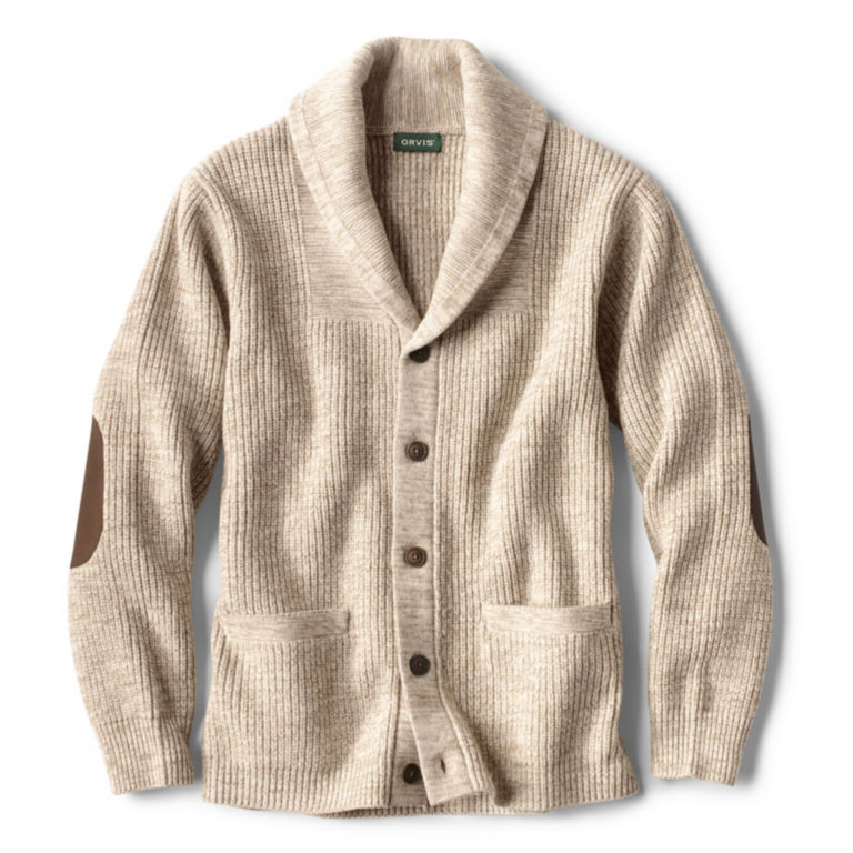 Men's Wool-Blend Shawl Cardigan Sweater -  image number 0