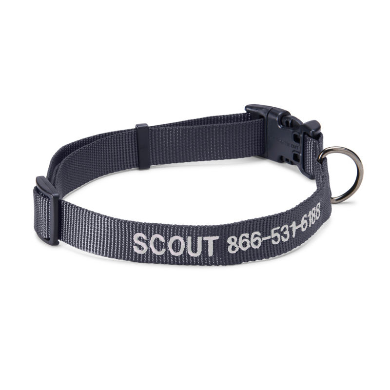 Personalized Side-Release Buckle Collar - CHARCOAL image number 0