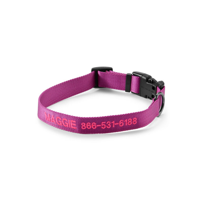Personalized Side-Release Buckle Collar - ORCHID image number 0