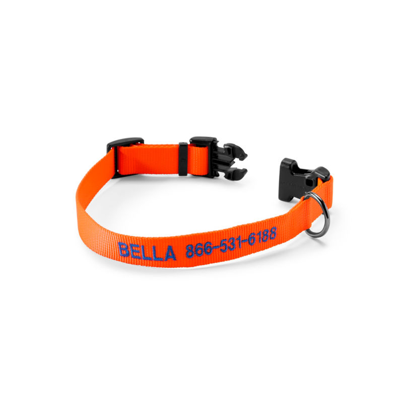 Personalized Side-Release Buckle Collar - BLAZE ORANGE image number 0