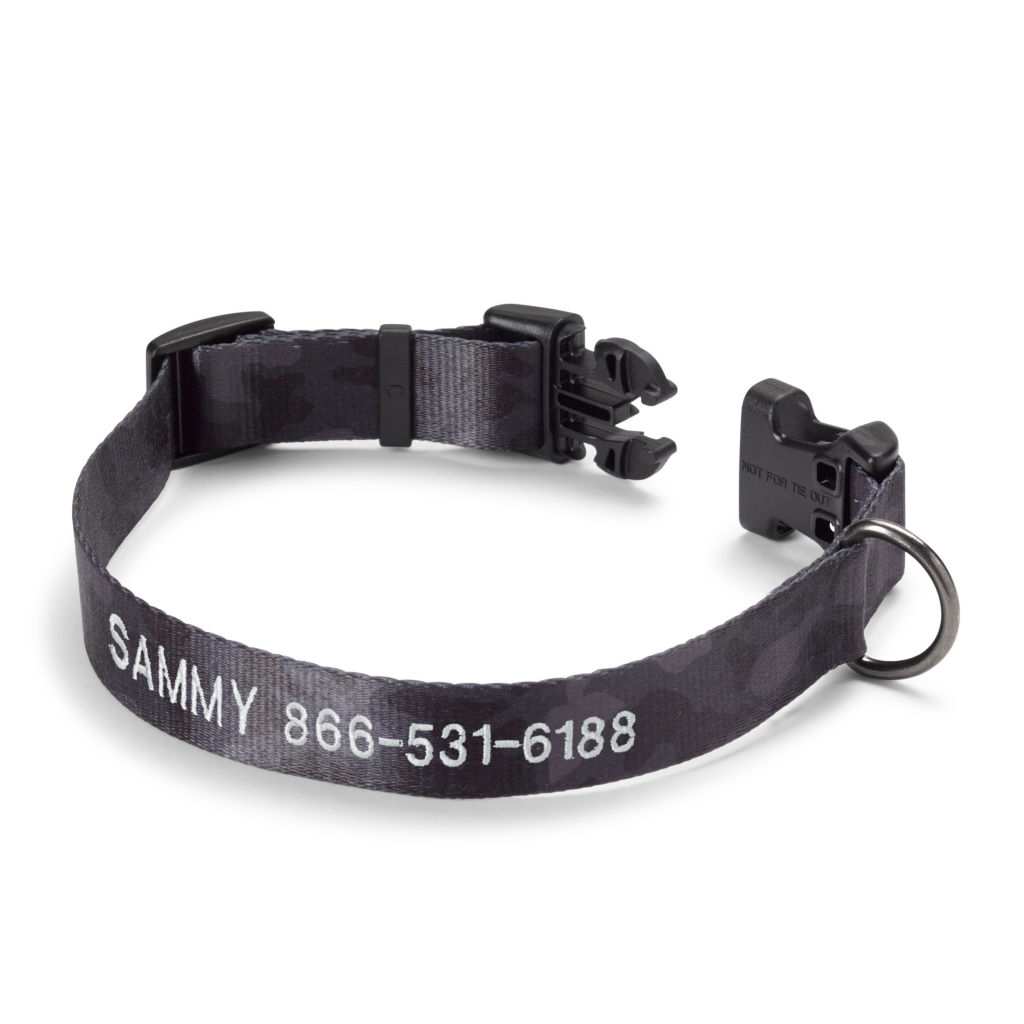 Personalized Side-Release Buckle Collar - BLACKOUT CAMO image number 0