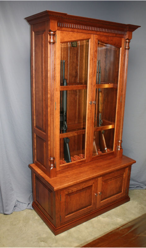Cherrywood Security Gun Cabinet -  image number 1