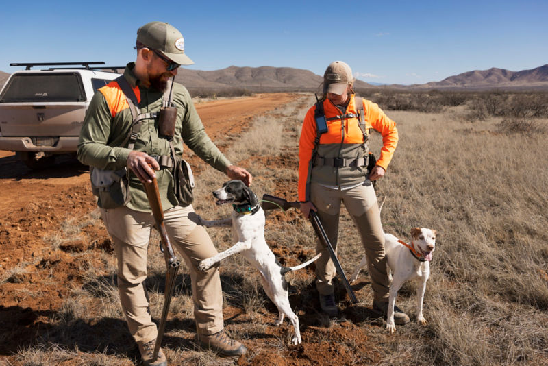 Men&rsquo;s Featherweight Long-Sleeved Shooting Shirt - BLAZE/DUSTY OLIVE image number 2