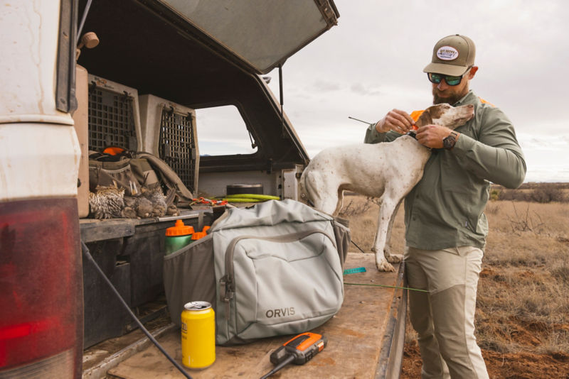 Men&rsquo;s Featherweight Long-Sleeved Shooting Shirt - BLAZE/DUSTY OLIVE image number 1