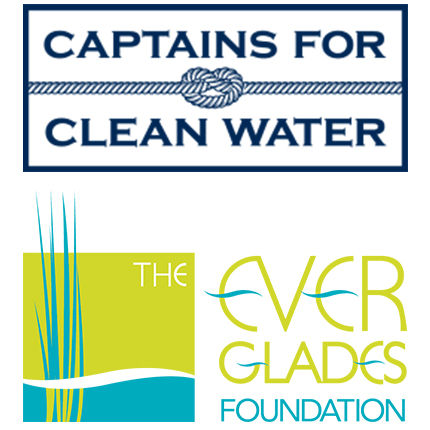 Two logos: Captains for Clean Water and The Everglades Foundation.