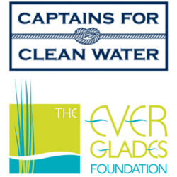 Two logos: Captains for Clean Water and The Everglades Foundation.