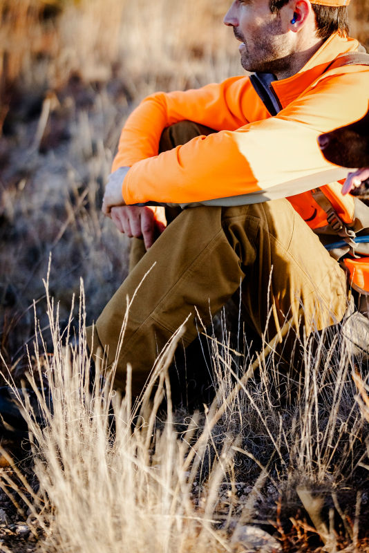 Men&rsquo;s PRO LT Softshell Pullover - TAN/BLAZE image number 2