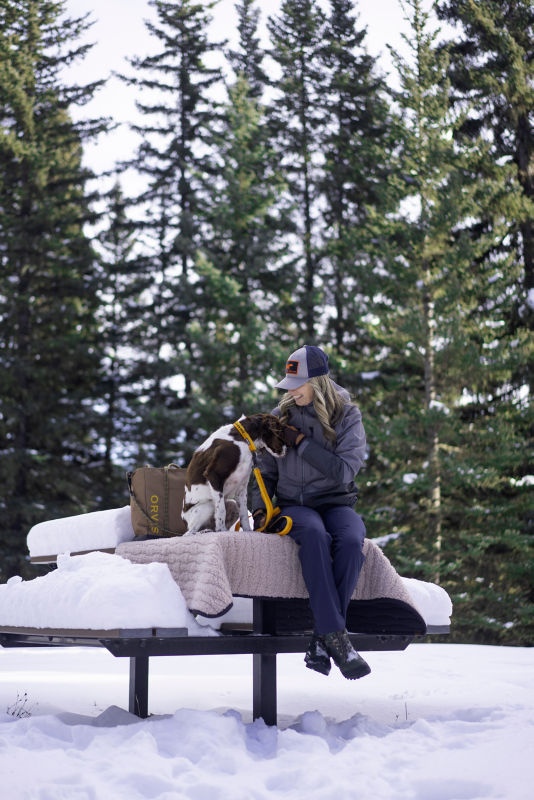 Tough Trail&reg; Softshell Fleece Dog Throw - OLIVE image number 4