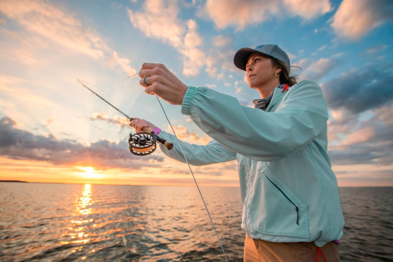 Women's Open Air Caster Full-Zip Hoodie - BLUE MIST image number 1