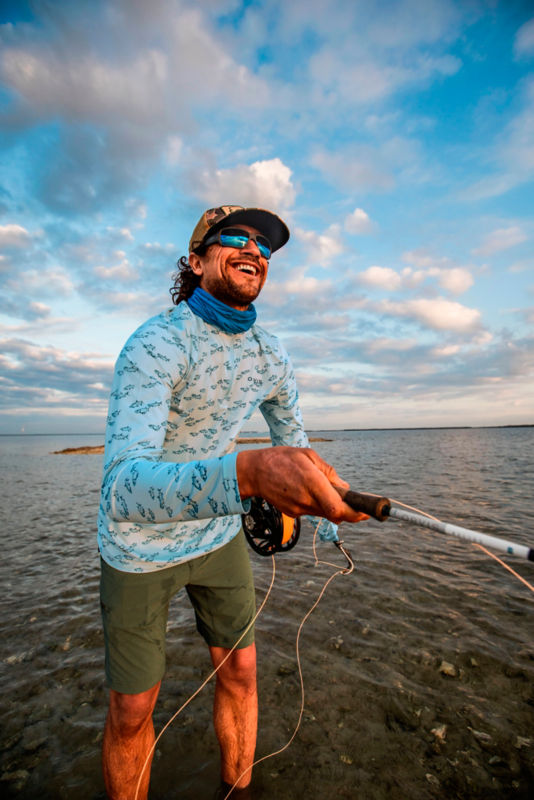 Men's Sun Defense 1/4-Zip - BLUE MIST TARPON