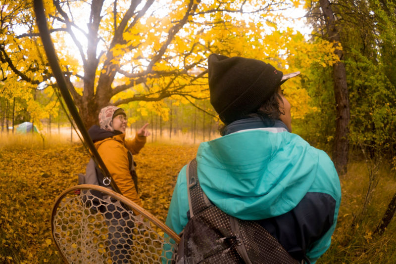 Faith and Tracy enjoying the day in nature.