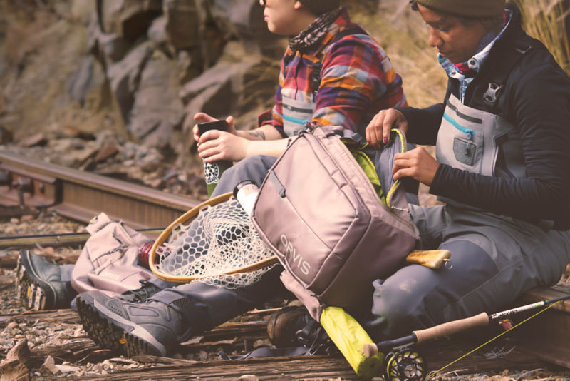 Anglers take a break and to have some lunch.