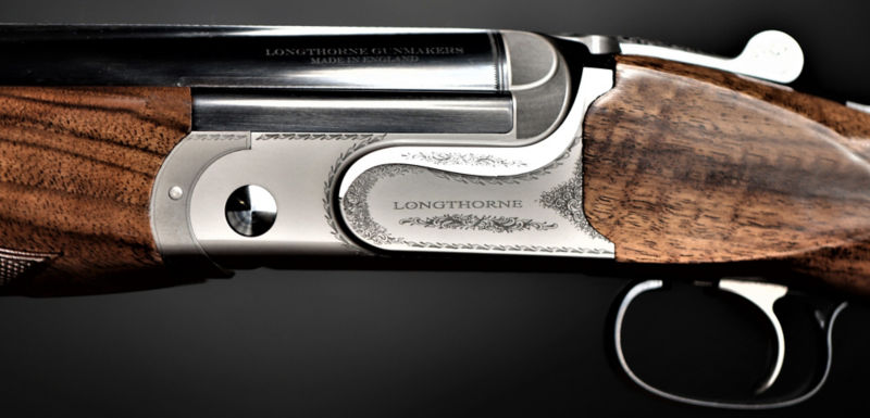 Another detail image of a Longhorne shotgun.