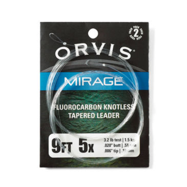 Orvis Mirage Fluorocarbon Knotless Tapered 9' Leader 2 Pack 4X 