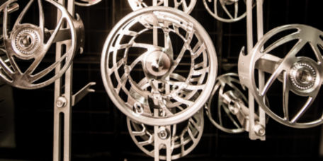 Image of Fly Reels being maufactured.