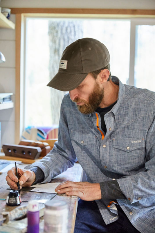 Vintage Waxed Cotton Ball Cap - OLIVE image number 3