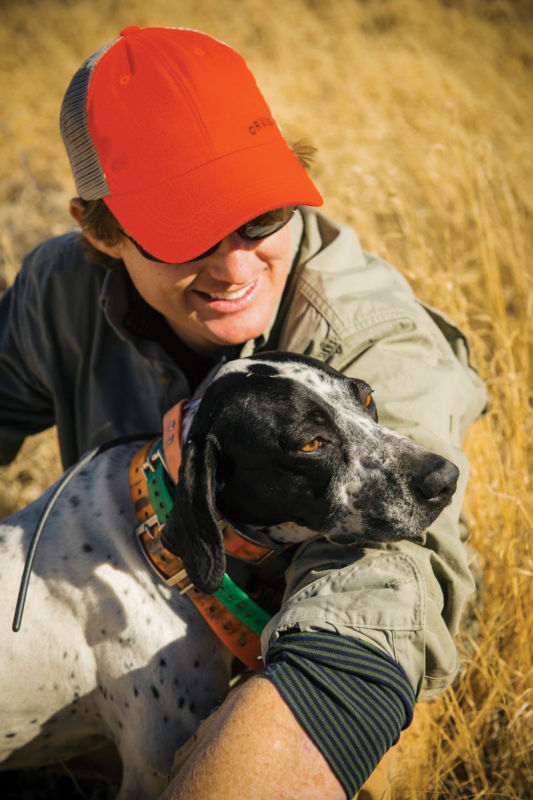Reid Bryant with one of his dogs