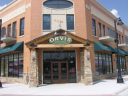 The exterior of an Orvis retail store.