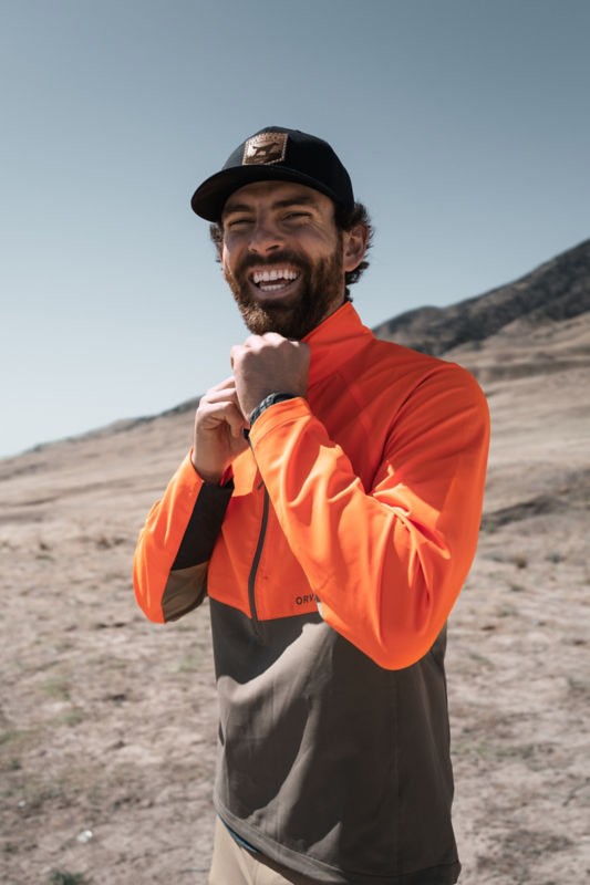 Men&rsquo;s PRO Upland Softshell Jacket - BLAZE/CEDAR image number 2