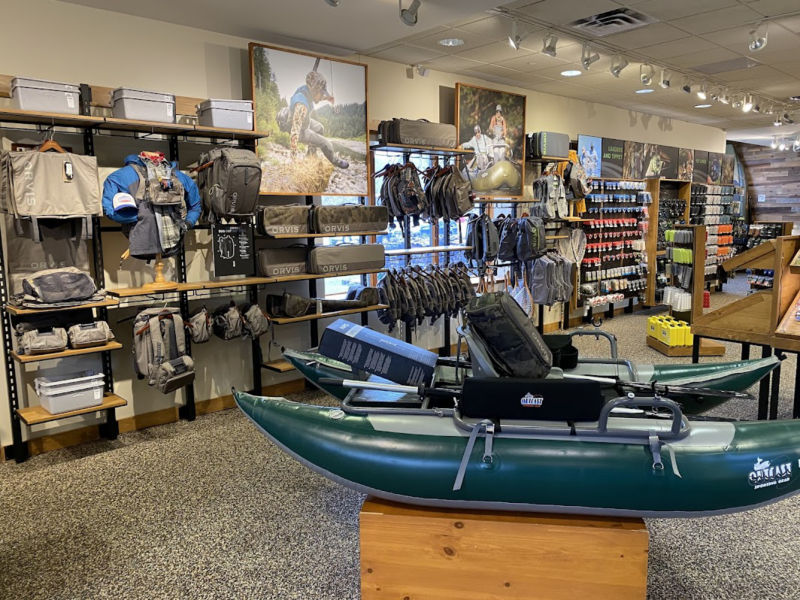 Interior shot of the Manchester fishing department