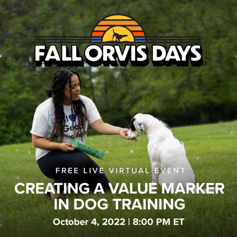 Creating a value marker in dog training: October 4, 2022 at 8pm ET