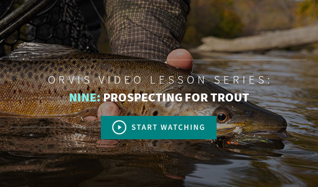 Advanced Fly Fishing Video Lessons From Orvis - Prospecting for Trout Chapter 9